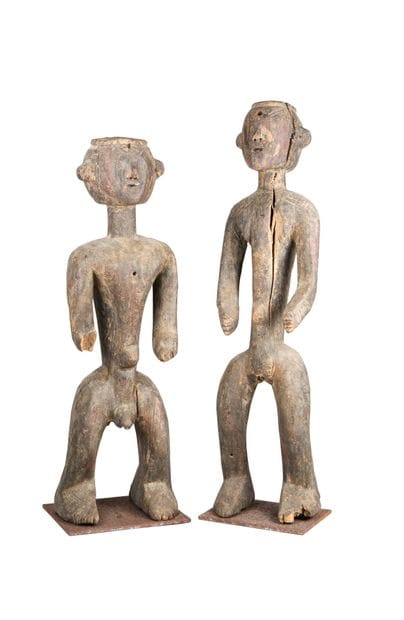 Couple de statues Montol, Nigeria
Bois joliment...