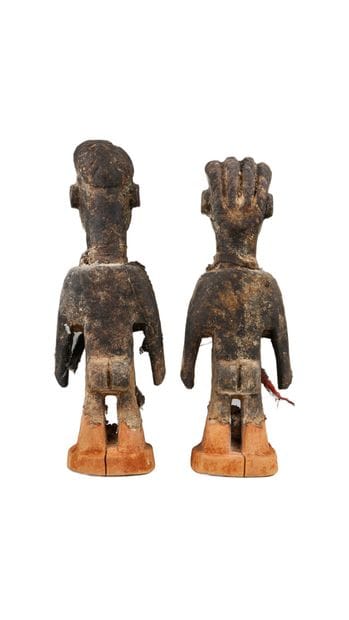 Couple de statuettes « Venavi », Ewe, Togo
Orné...