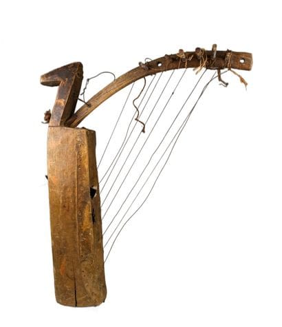 Harpe pour le rite du « Bweti », Sango/Tsogo,...