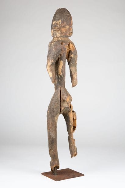 Couple de statues Montol, Nigeria 
Bois dur,...
