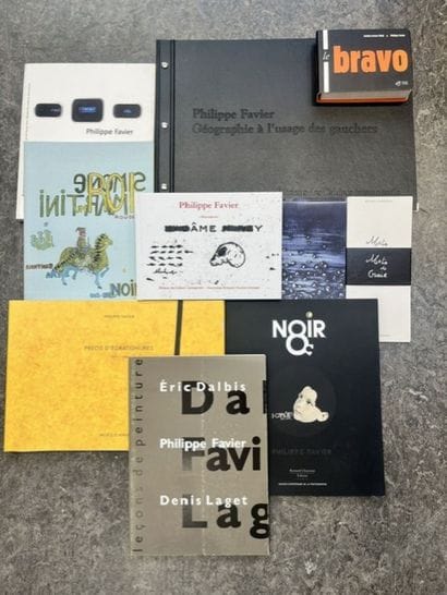 A large collection of books on the artist...