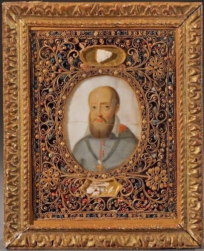 Saint François de Salles Beau portrait en...