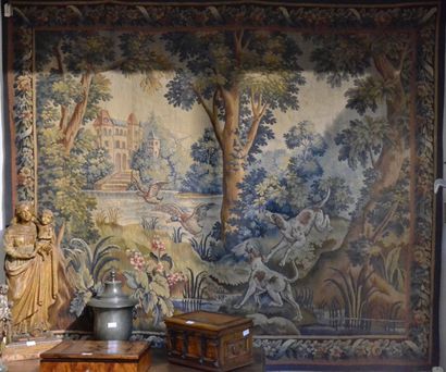 AUBUSSON
La chasse au canard dans une verdure...