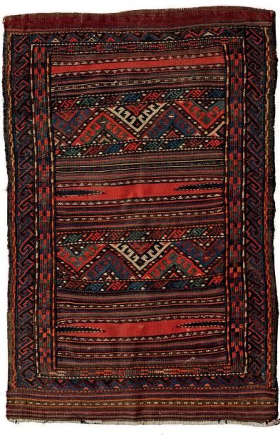 SOUMAK
Petit tapis à bandes transversales...