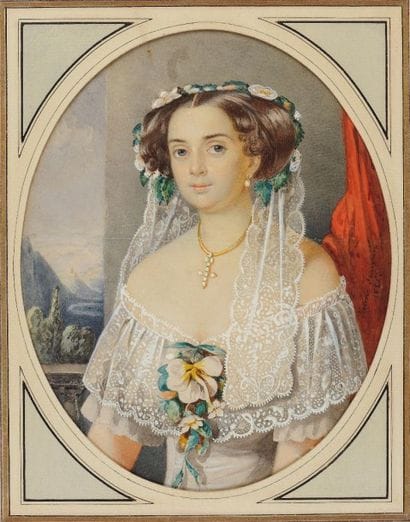Hélène von FRANCKEN (née KÖBER en 1825)
La...