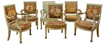 PARMENTIER à LYON
Belle suite de six fauteuils...