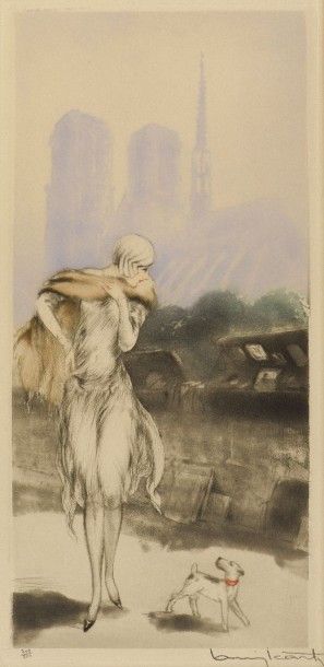 Louis ICART (1888-1950)
Sur les quai & Place...