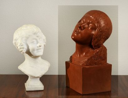 TRAVAIL 1925
Portrait de faunesse aux pampres
Sculpture...