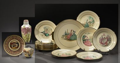 Poterie de CIBOURE Scène basque
Vase ovoïde...