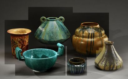 Théo PERROT (1856-1942)
Vase piriforme à...