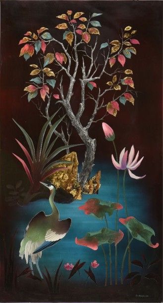 Pierre Paulin (1907-2007)
Héron dans un paysage...