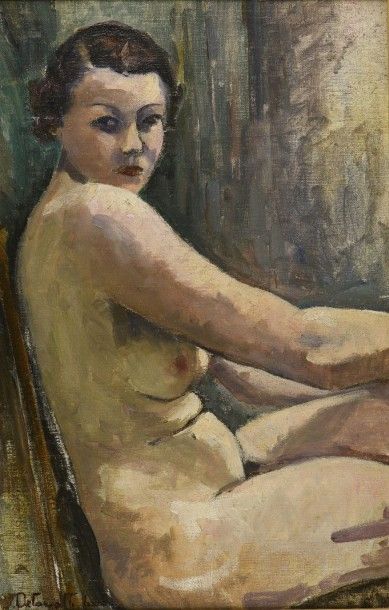 DELAVALLE (XXe siècle)
Nu assis
Huile sur...