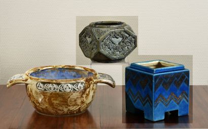Grès MOUGIN & Louis MAJORELLE (1859-1926)...