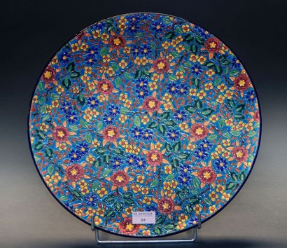 EMAUX DE LONGWY
Semis floraux
Plat circulaire
Épreuve...