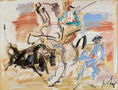 GEN-PAUL (1895-1985)

Corrida
Gouache, signée...