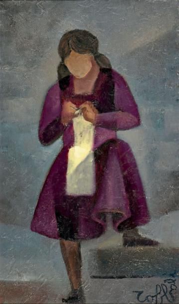 Louis TOFFOLI (1907-1999)

La tricoteuse
Huile...