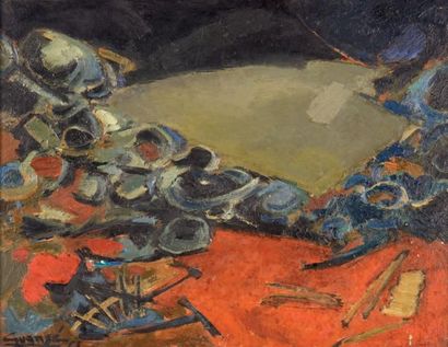 Antonio GUANSÉ (1926-2008)

Nuit bleue, 1961
Huile...