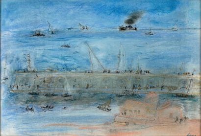 Jean FUSARO (né en 1925)

Jetée à Ostende
Pastel,...