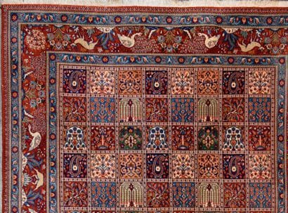 MOUD KHORASSAN
Tapis « jardin » en laine...