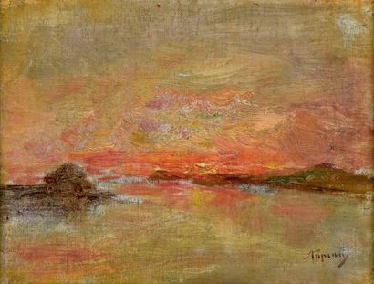 Adolphe APPIAN (1818-1898)
Coucher de soleil
Huile...