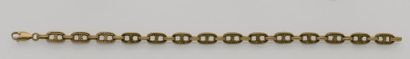 Bracelet en or jaune 18K (750/°°) à maille...