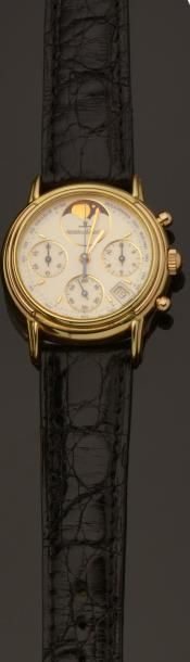 JAEGER LECOULTRE
Montre chronographe en or...