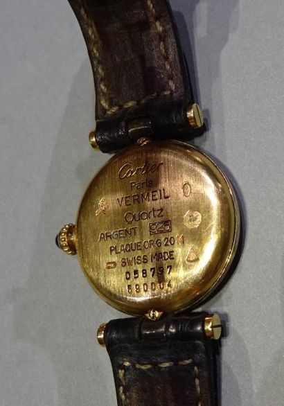 MUST de CARTIER
Montre de dame en vermeil...