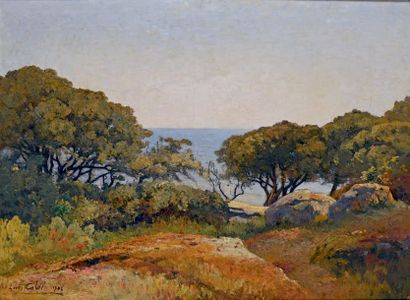 Louis CABIE (1854-1939)
Paysage méditerranéen
Huile...