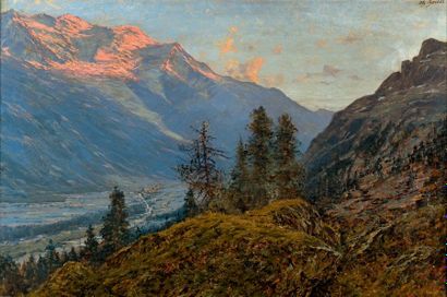 Charles BERTIER (1860-1924)
Soleil couchant,...