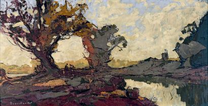 Eugène BROUILLARD (1870-1950)
Paysage lacustre
Huile...