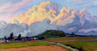 Victor PROUVE (1858-1943)
Paysage au crépuscule,...