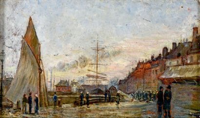 École Française du XIXe siècle

Le port de...