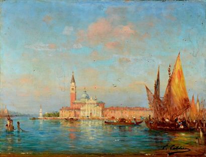 Charles-Clément CALDERON (1870-1906)

Venise
Huile...