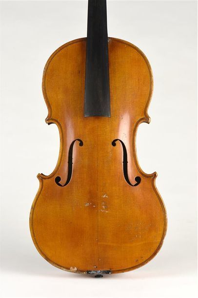 Violon signé au fer Maline à Paris, époque...