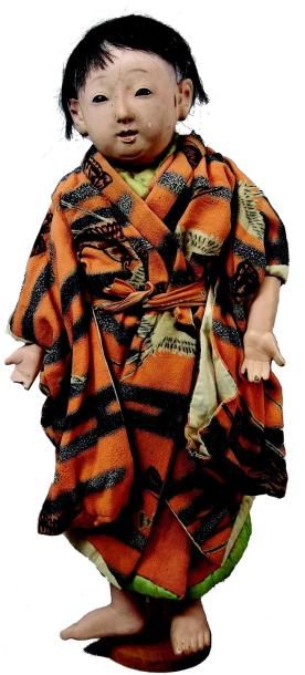 Originale poupée garçon japonaise avec tête...