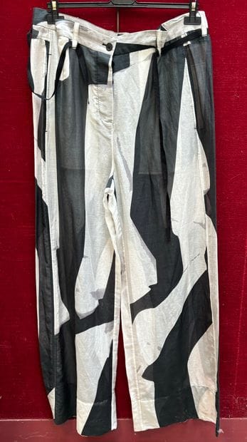 ANN DEMEULEMEESTER
Cotton and silk wide-leg...
