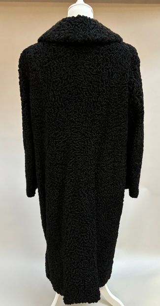 Anonymous
Black astrakhan coat, single-breasted...