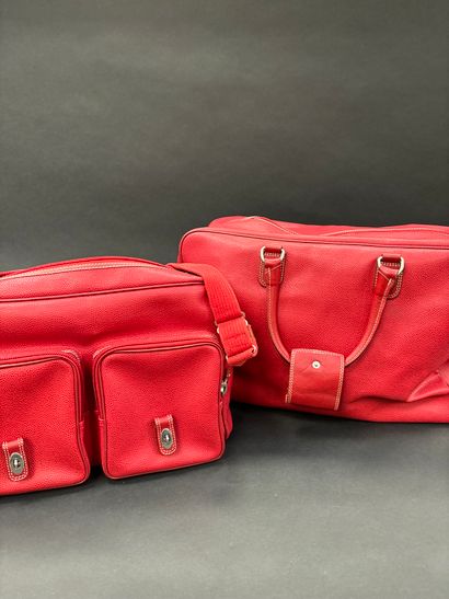 Lancel 
Set including a weekend bag and a...