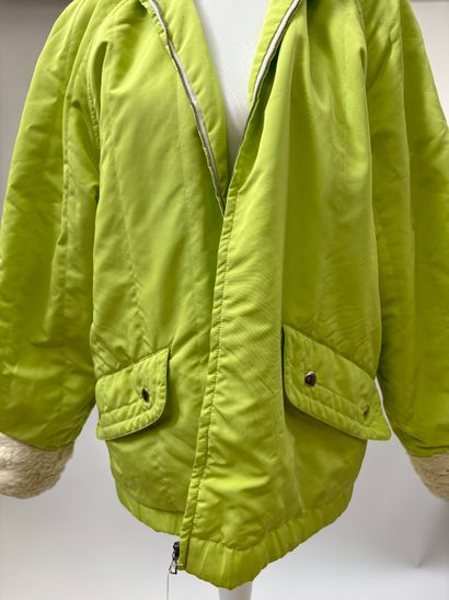 Courrèges
Pistachio-stitched polyester parka...
