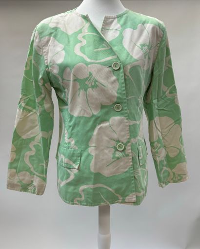 Courrèges
Jacket in acetate and green-white...