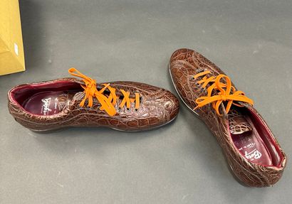 Fratelli Borgioli
Paire de baskets en crocodile...