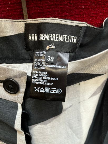 ANN DEMEULEMEESTER
Cotton and silk wide-leg...