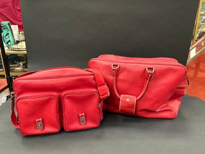 Lancel 
Set including a weekend bag and a...