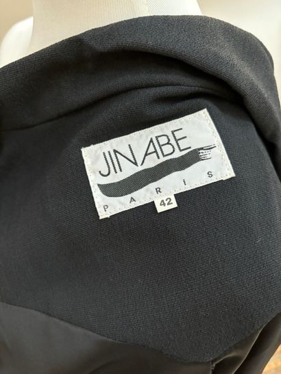 Jin Abe
Black crepe one-jacket suit with...