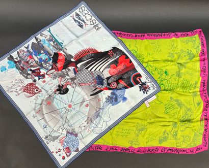 Christian Lacroix 
Square in printed silk...