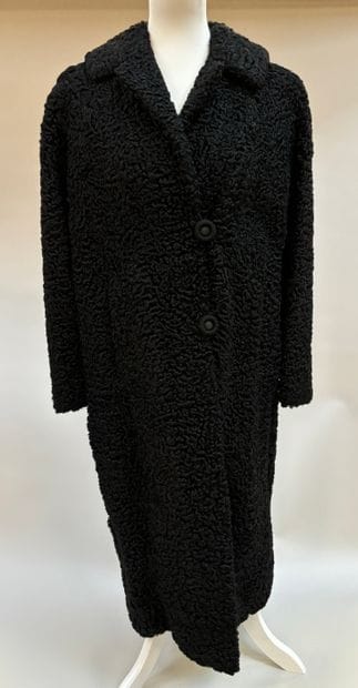 Anonymous
Black astrakhan coat, single-breasted...