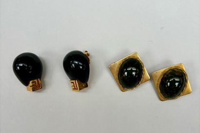 Vintage Pierre Balmain 
Pair of cubic sigle...