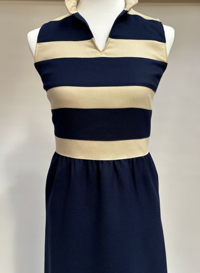 Courrège 
Sleeveless short dress in navy...