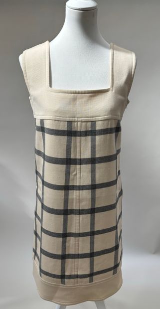 Courrèges
Ivory wool chasuble dress with...