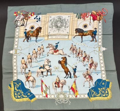 Hermès Paris
Printed silk twill square titled...